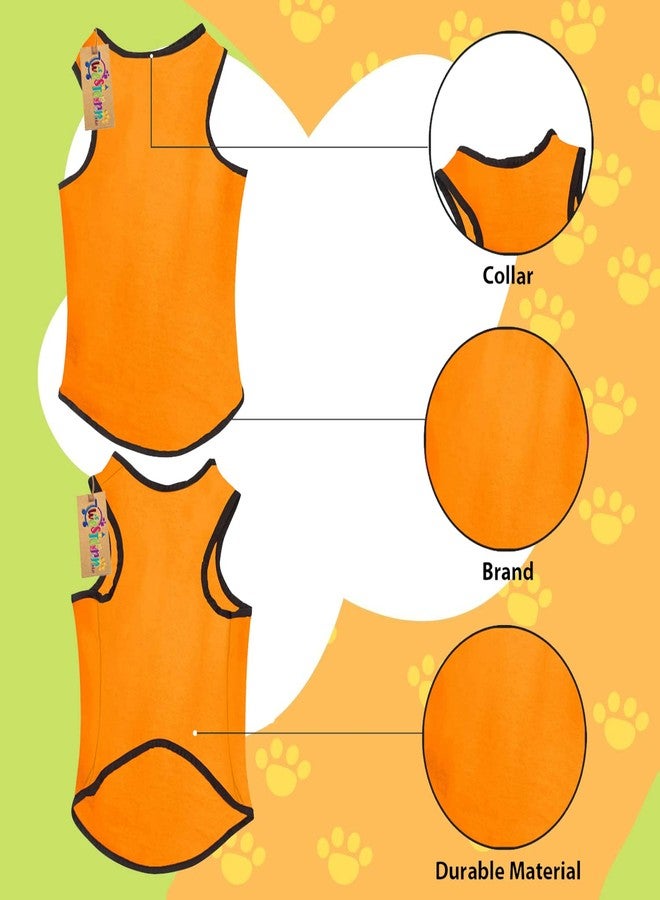 Western Era Soft Summer Cotton Dog/Puppy Adorable T-Shirt | Comfortable & Breathable Dog Clothing | Fashionable & Sleeveless Vest Outfit for Your Pet (Large- 22 inch, Bright Yellow) - Image 5